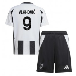 Juventus Dusan Vlahovic #9 Thuis tenue Kids 2024-25 Korte Mouw (+ Korte broeken)